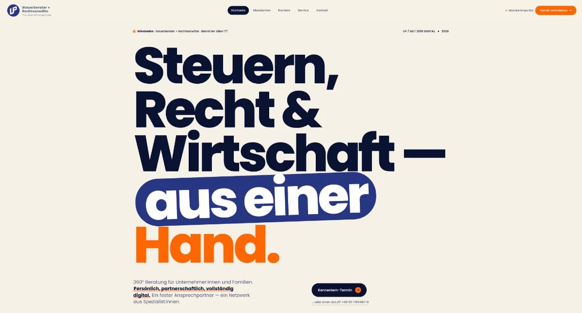 Individuelle Webseiten